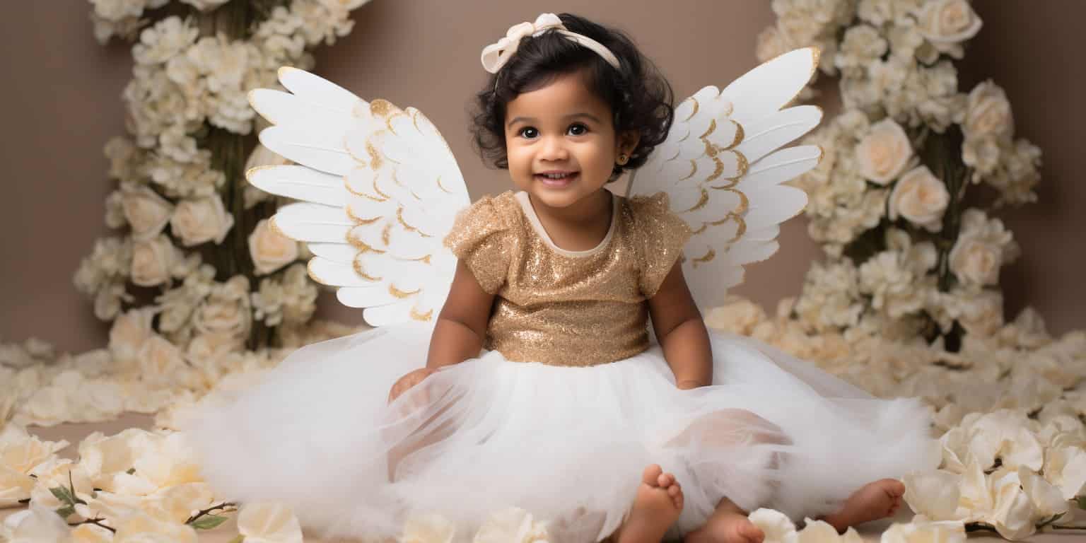 indian baby birthday photoshoot baby with angel wings d2ee2ca7 8816 482a 9d71 7f6c9e75174c