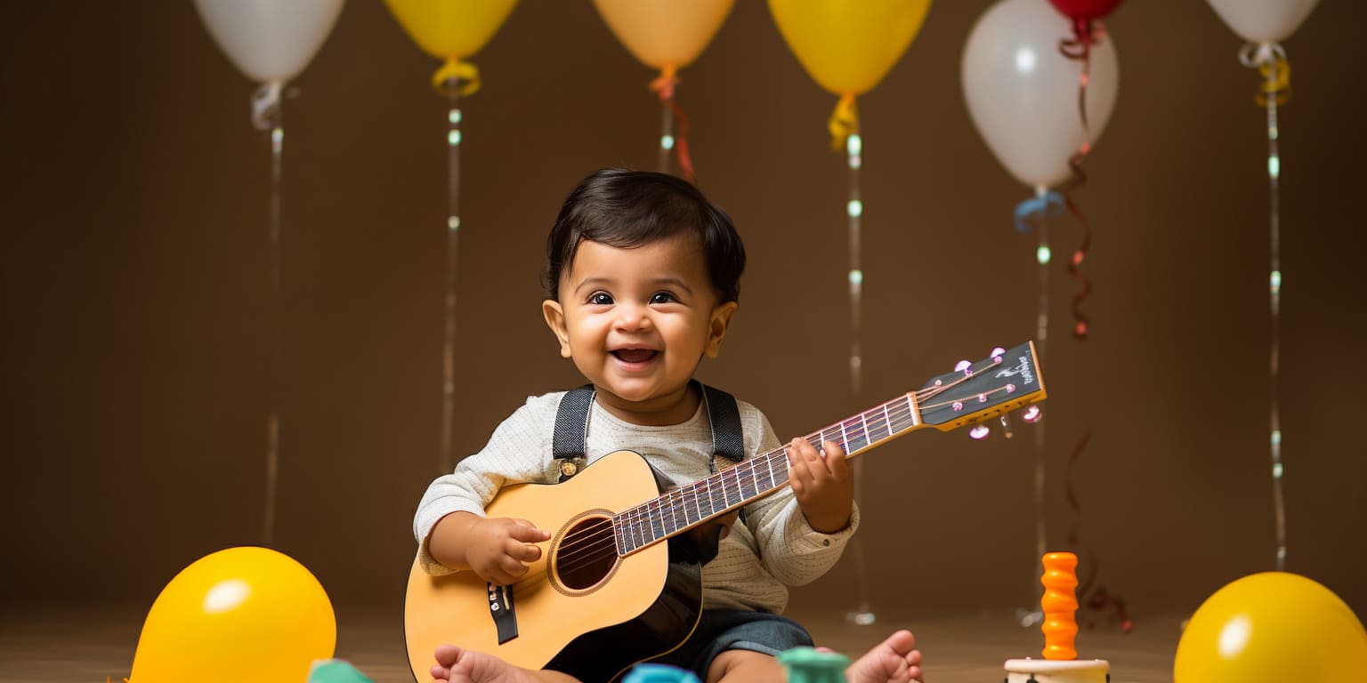 indian baby birthday photoshoot little music lover if 8a239120 d0a7 4402 9b29 6ee71925b37a