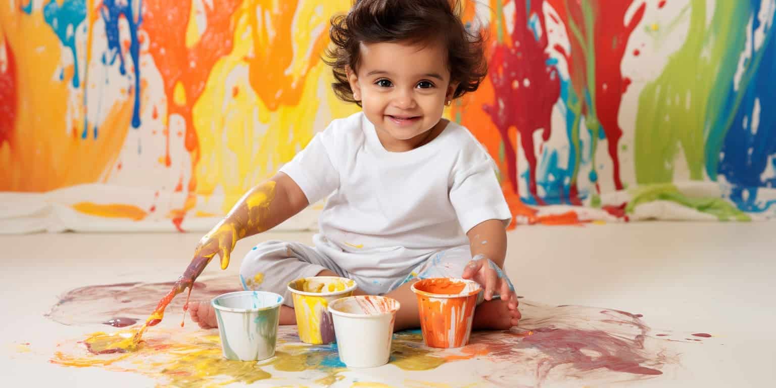 indian baby birthday photoshoot paint party for older b399ec42 fc0a 48d3 bd45 037c0e11a578