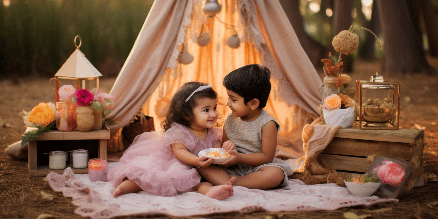 indian baby birthday photoshoot outdoor picnic set up e2ec3724 4faf 49d6 9cf1 8c09277aa71c